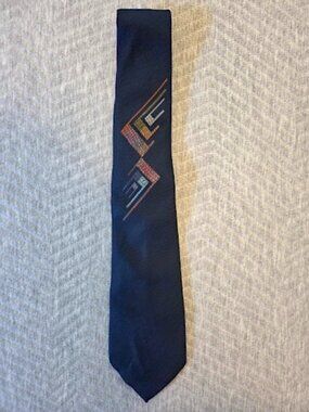 Mitsukoshi Men's Navy Silk Tie (3.75")